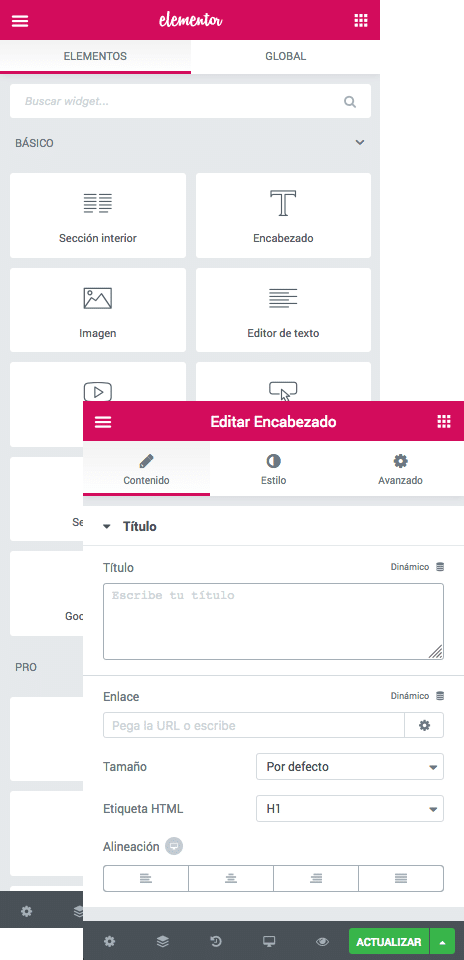 Elementor WordPress Castellón