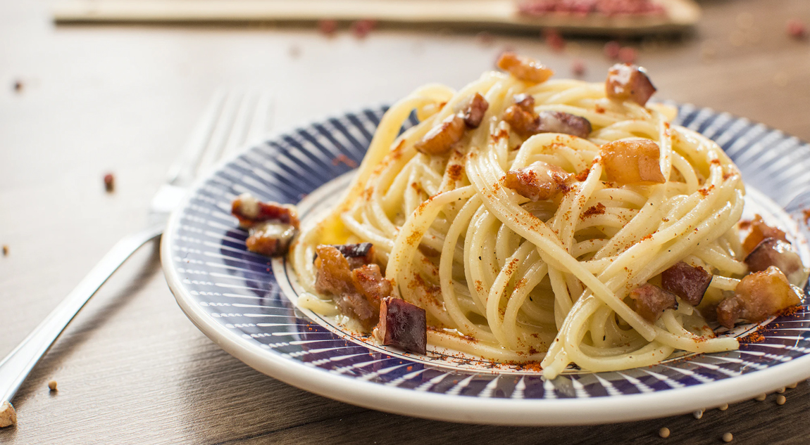 Pasta in plate